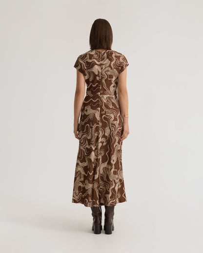 Charlotte Printed Twill Dress