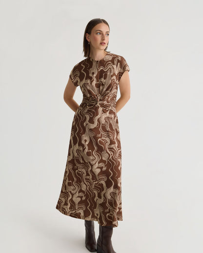 Charlotte Printed Twill Dress