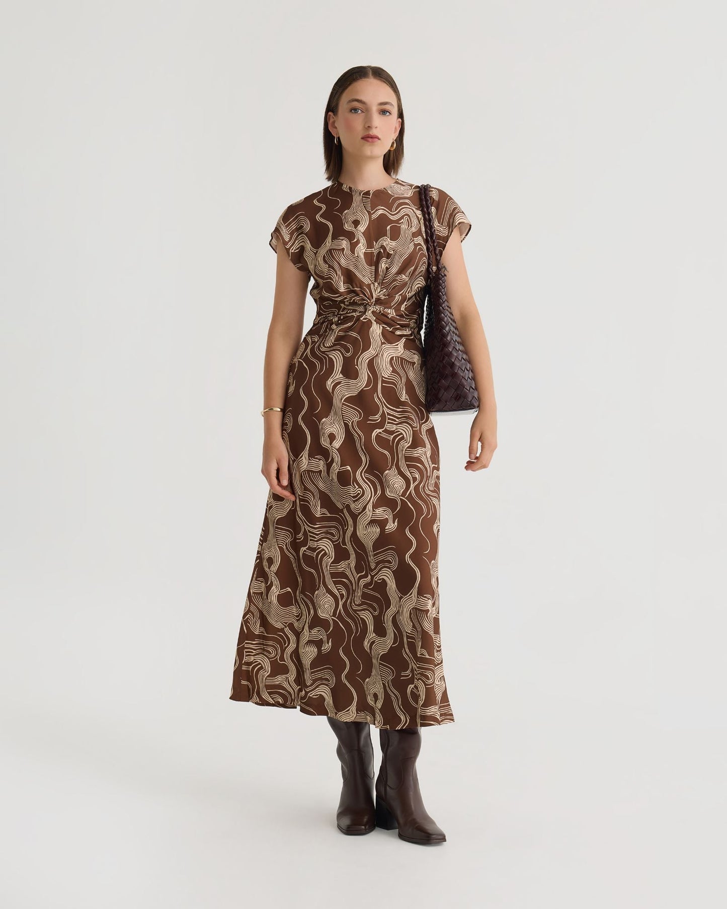 Charlotte Printed Twill Dress