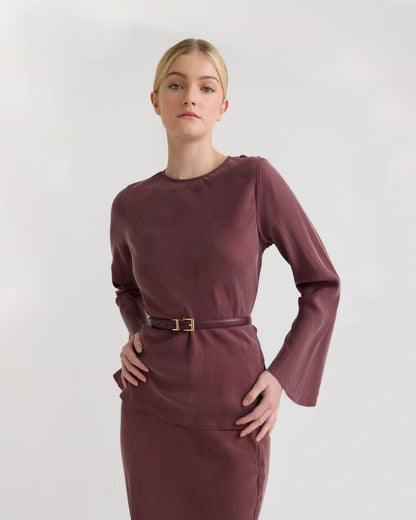 Madeline Cupro Top