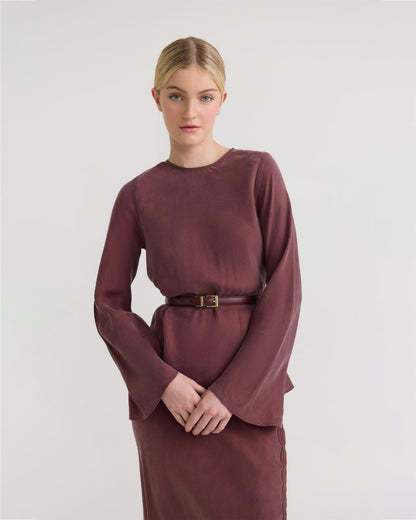 Madeline Cupro Top