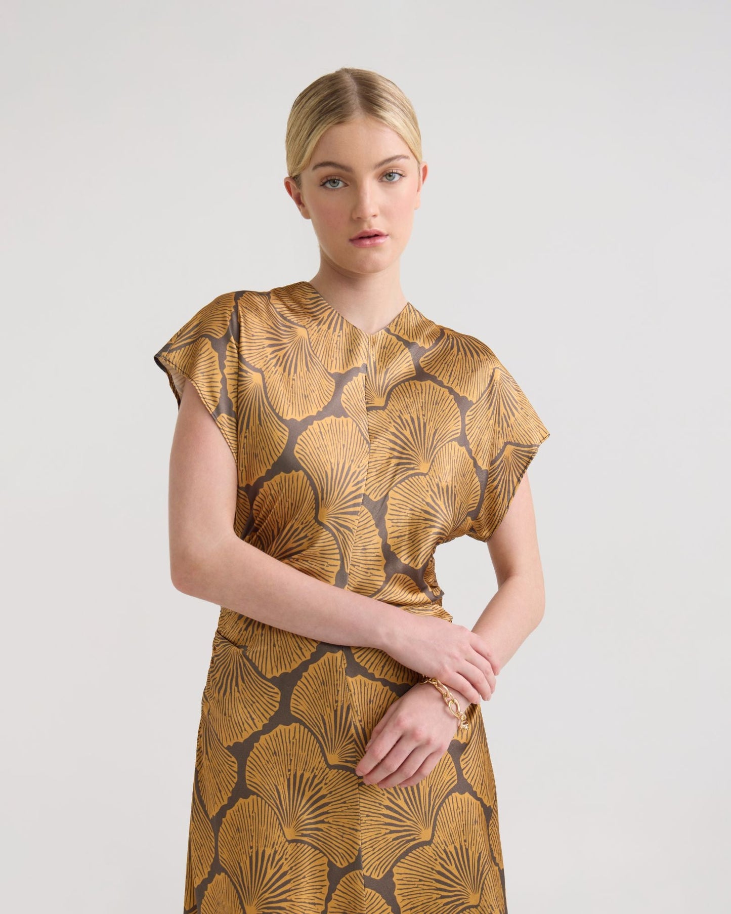 Fleur Printed Twill Dress