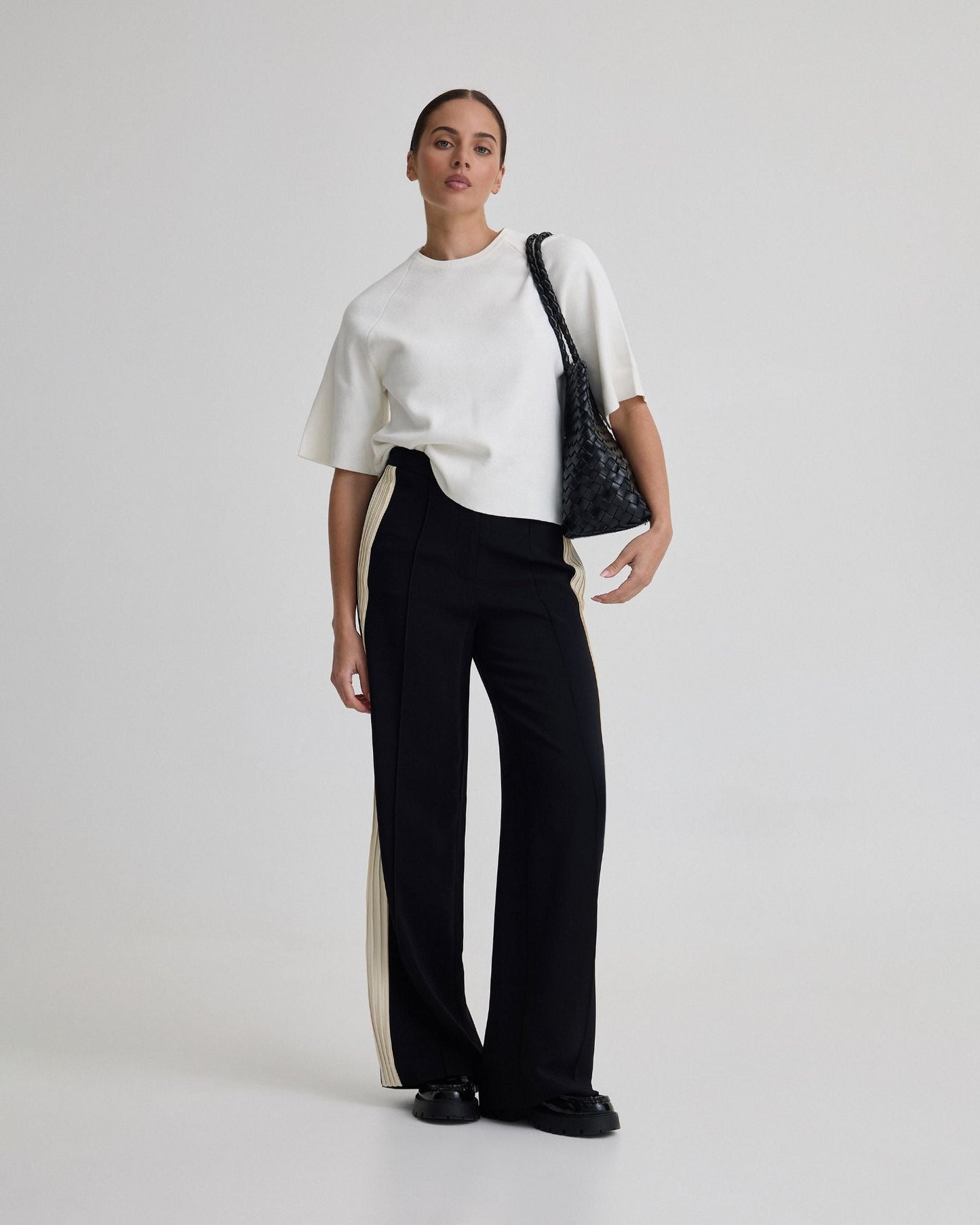 Ines Contrast Panel Pants