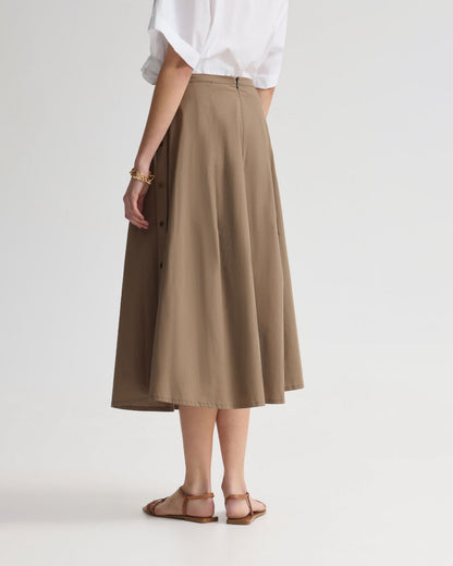 Harlow Snap Midi Skirt