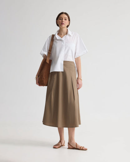 Harlow Snap Midi Skirt