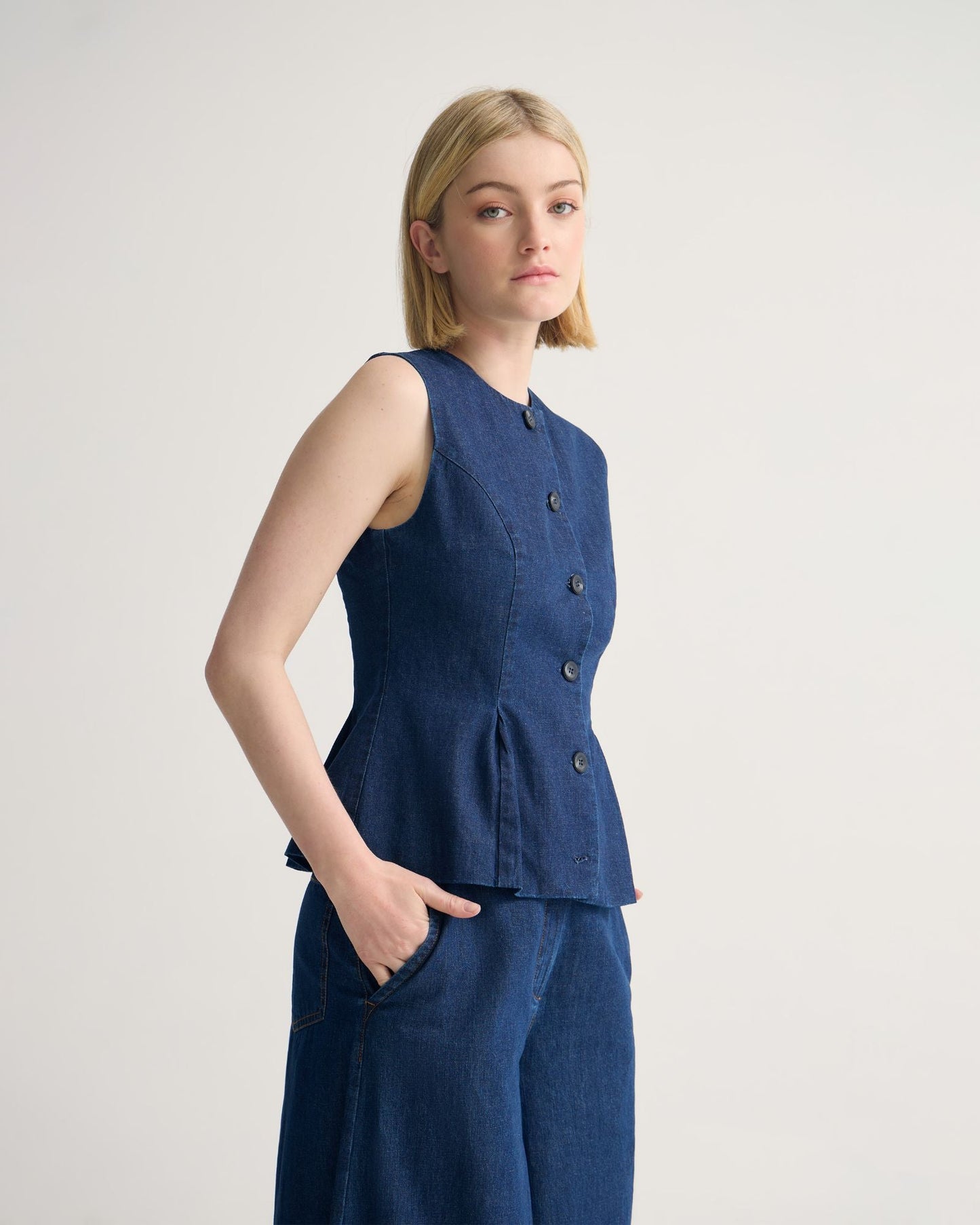 Katie Denim Waistcoat