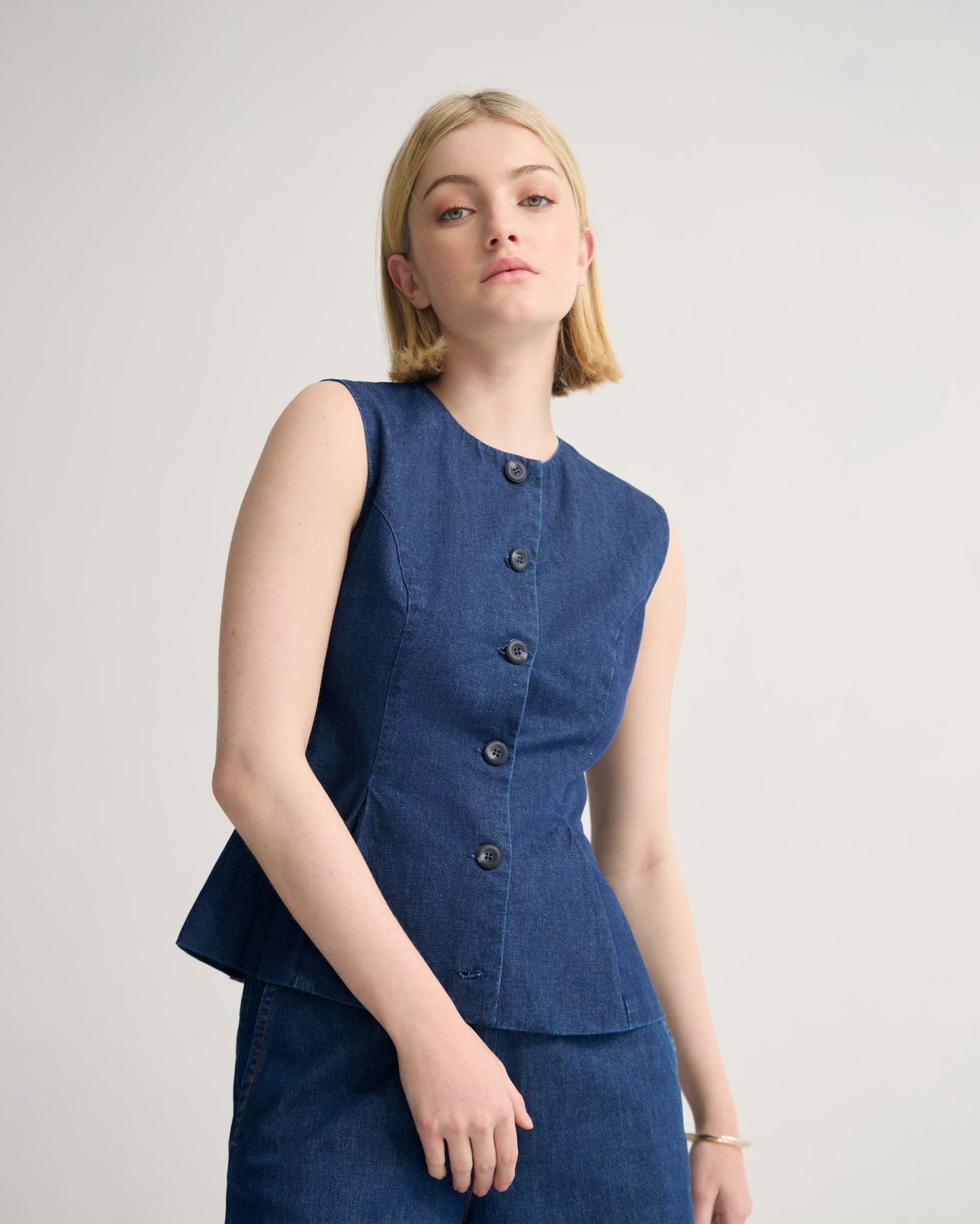 Katie Denim Waistcoat