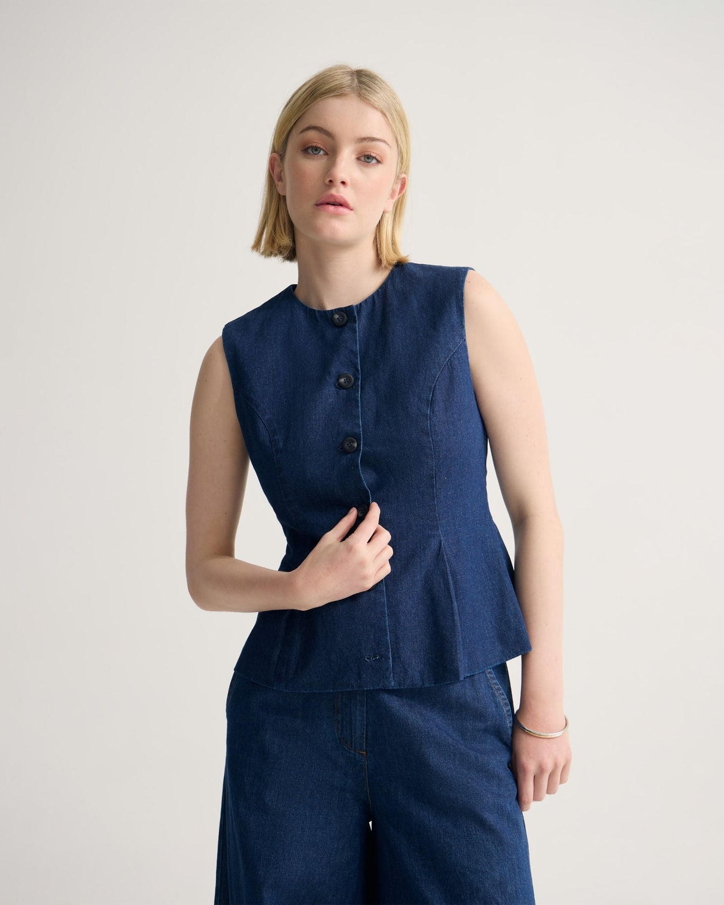 Katie Denim Waistcoat