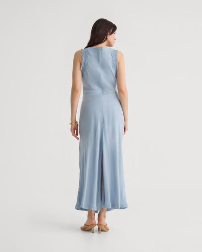 Camilla Cupro Lace Trim Dress