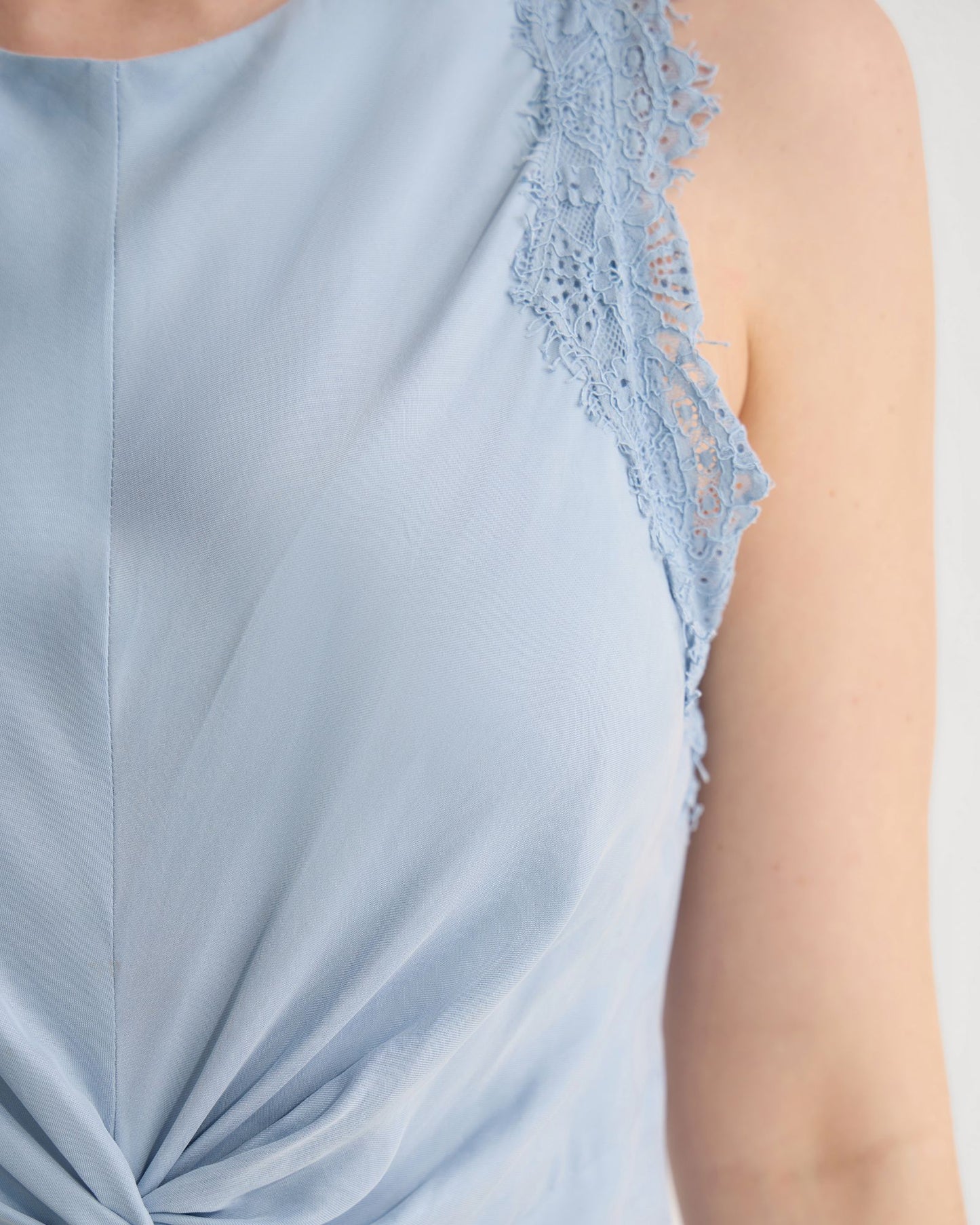 Camilla Cupro Lace Trim Dress