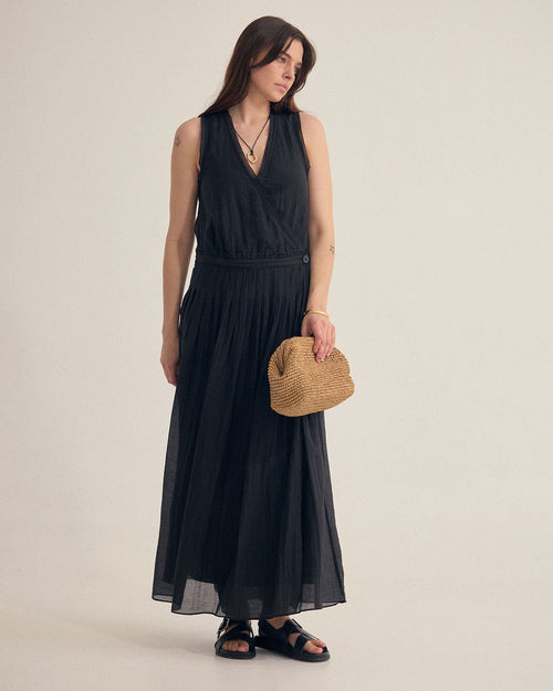 Alina Pleated Skirt Dress