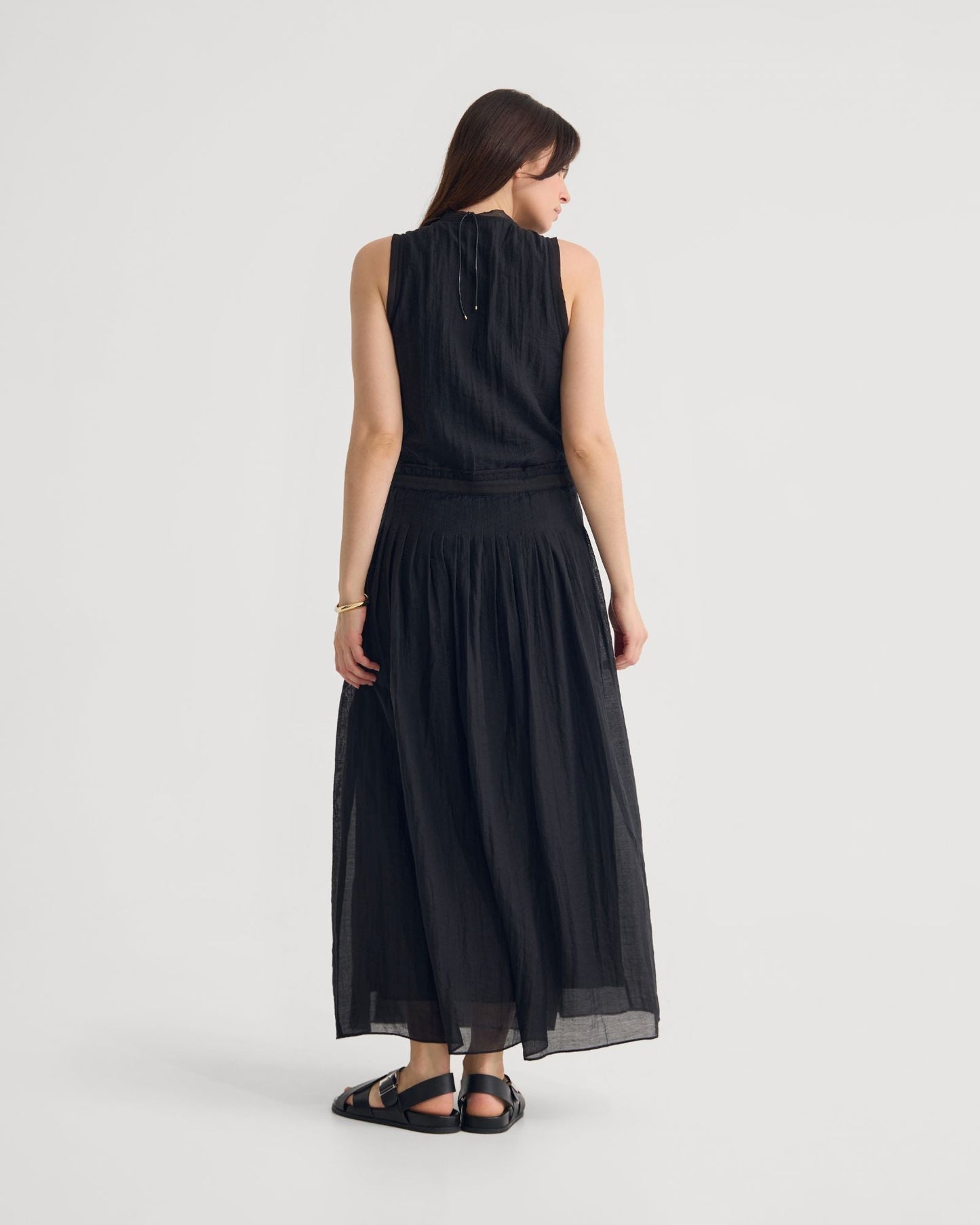 Alina Pleated Skirt Dress