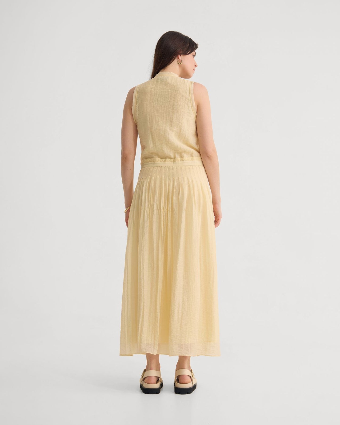 Alina Pleated Skirt Dress