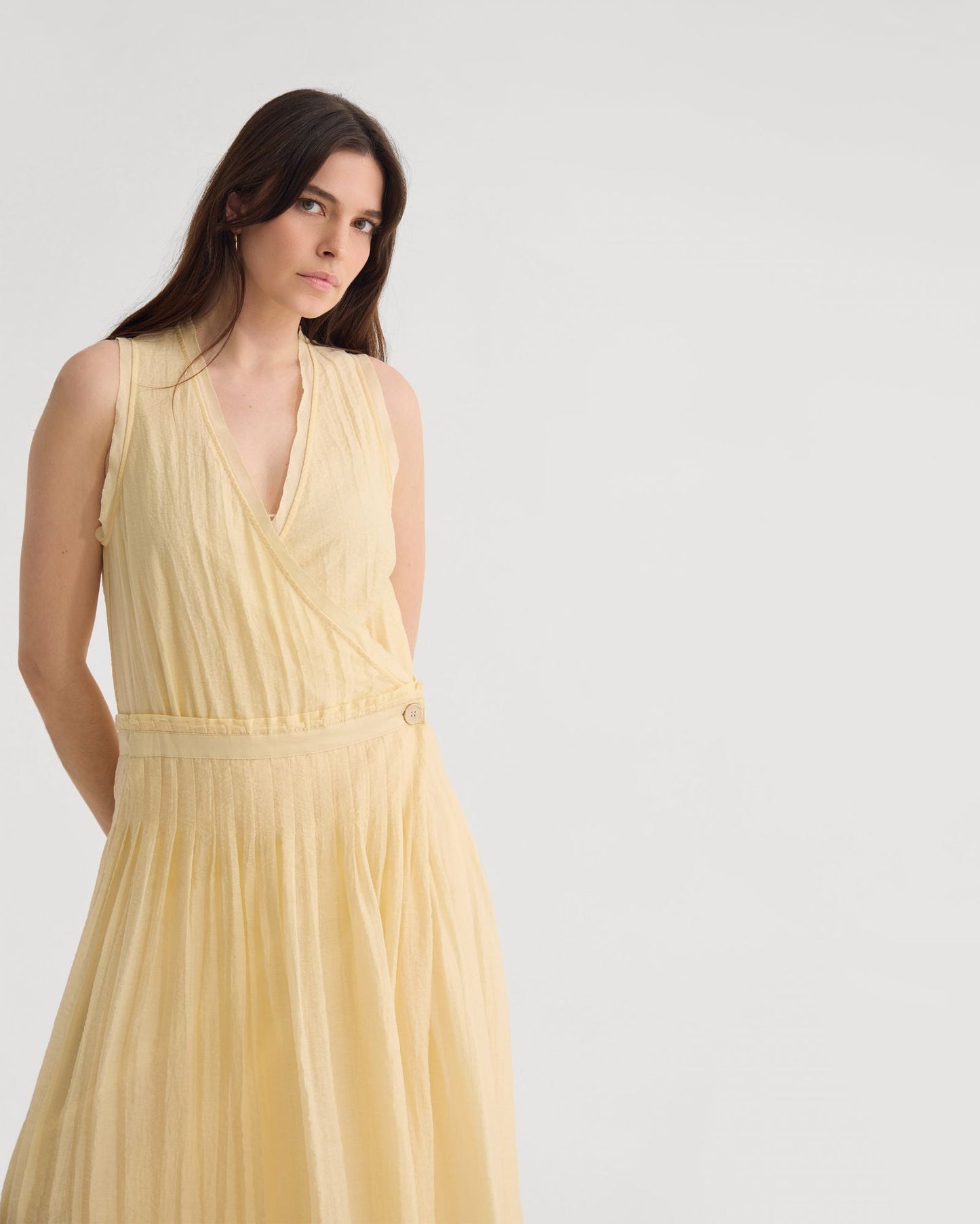 Alina Pleated Skirt Dress
