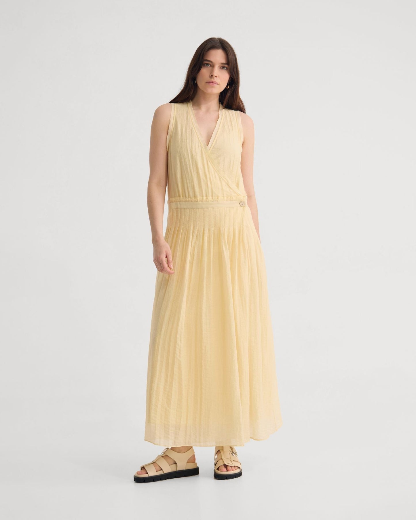 Alina Pleated Skirt Dress