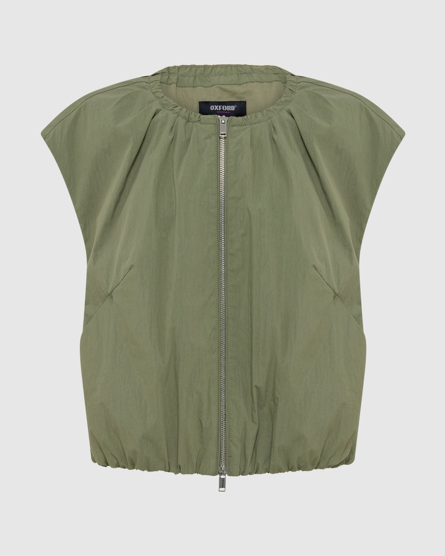 Katie Sleevless Bomber Jacket