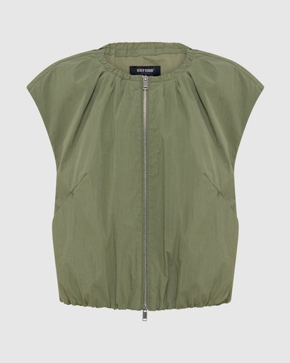 Katie Sleevless Bomber Jacket