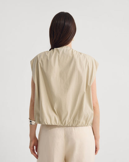 Katie Sleevless Bomber Jacket