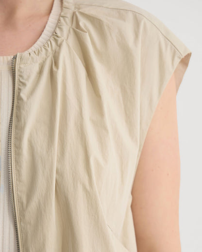 Katie Sleevless Bomber Jacket