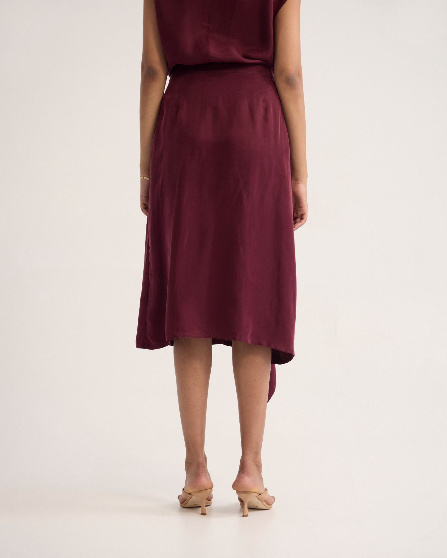 Ronja Cupro Draped Skirt