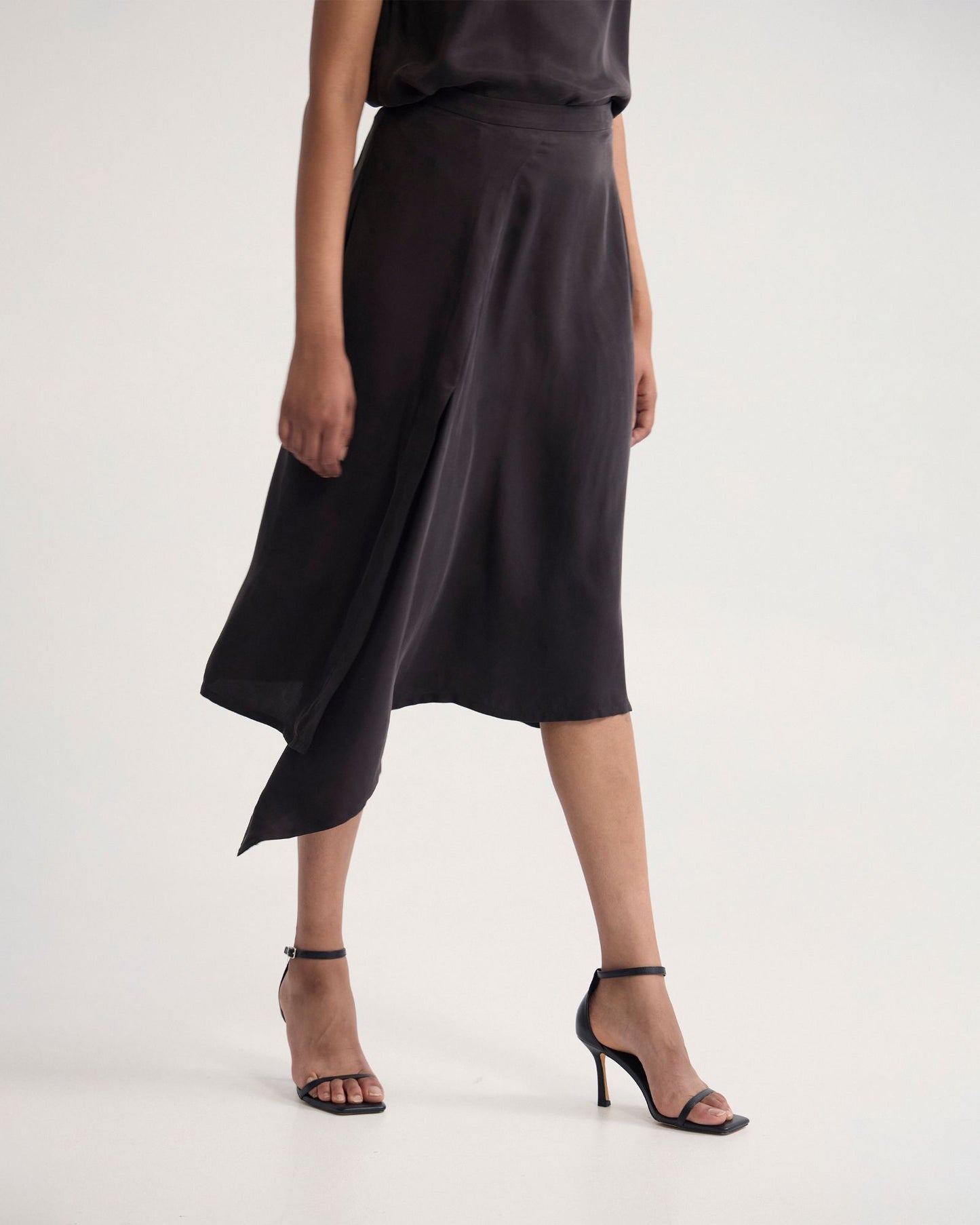 Ronja Cupro Draped Skirt