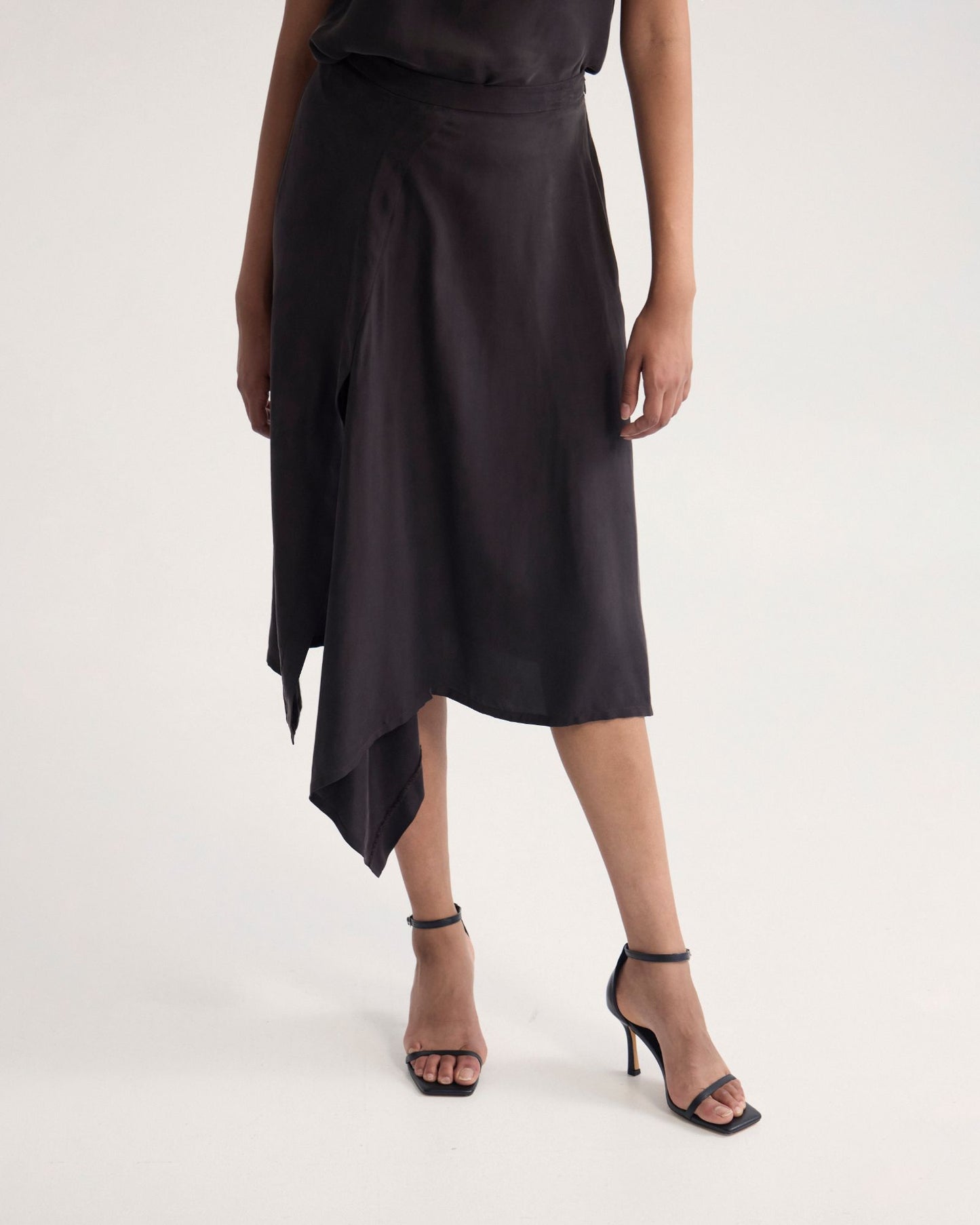 Ronja Cupro Draped Skirt