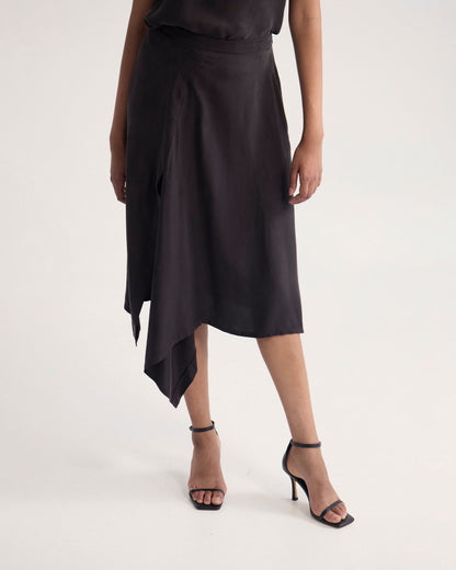 Ronja Cupro Draped Skirt