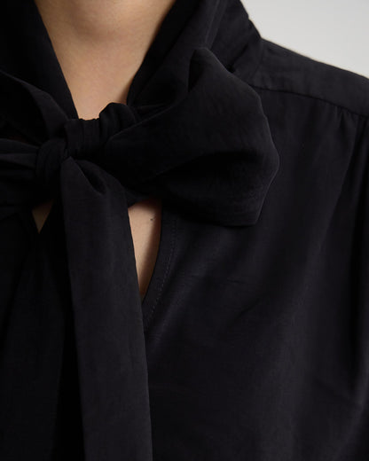 Jenna Rayon Blend Scarf Neck Top