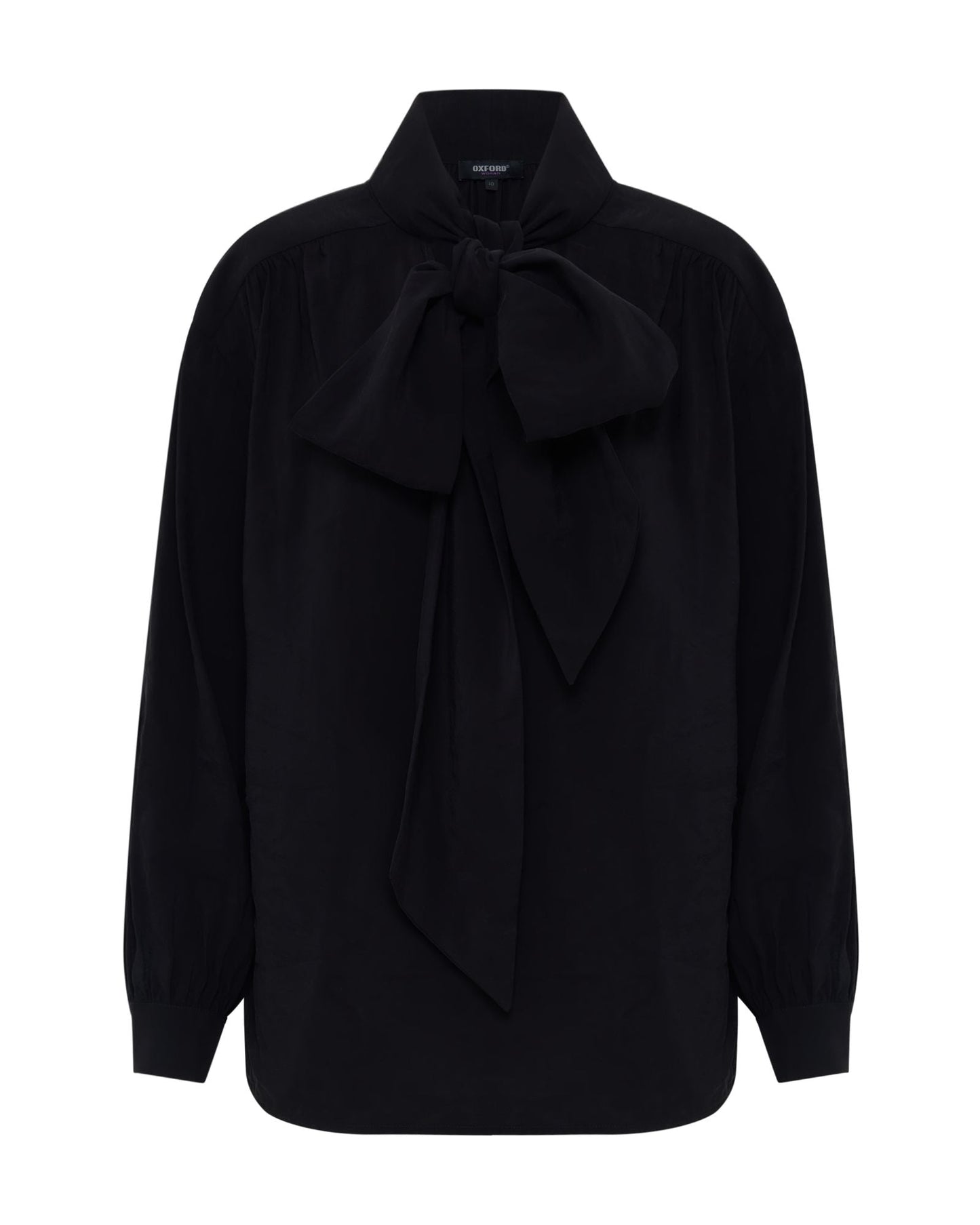 Jenna Rayon Blend Scarf Neck Top