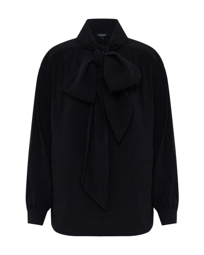 Jenna Rayon Blend Scarf Neck Top