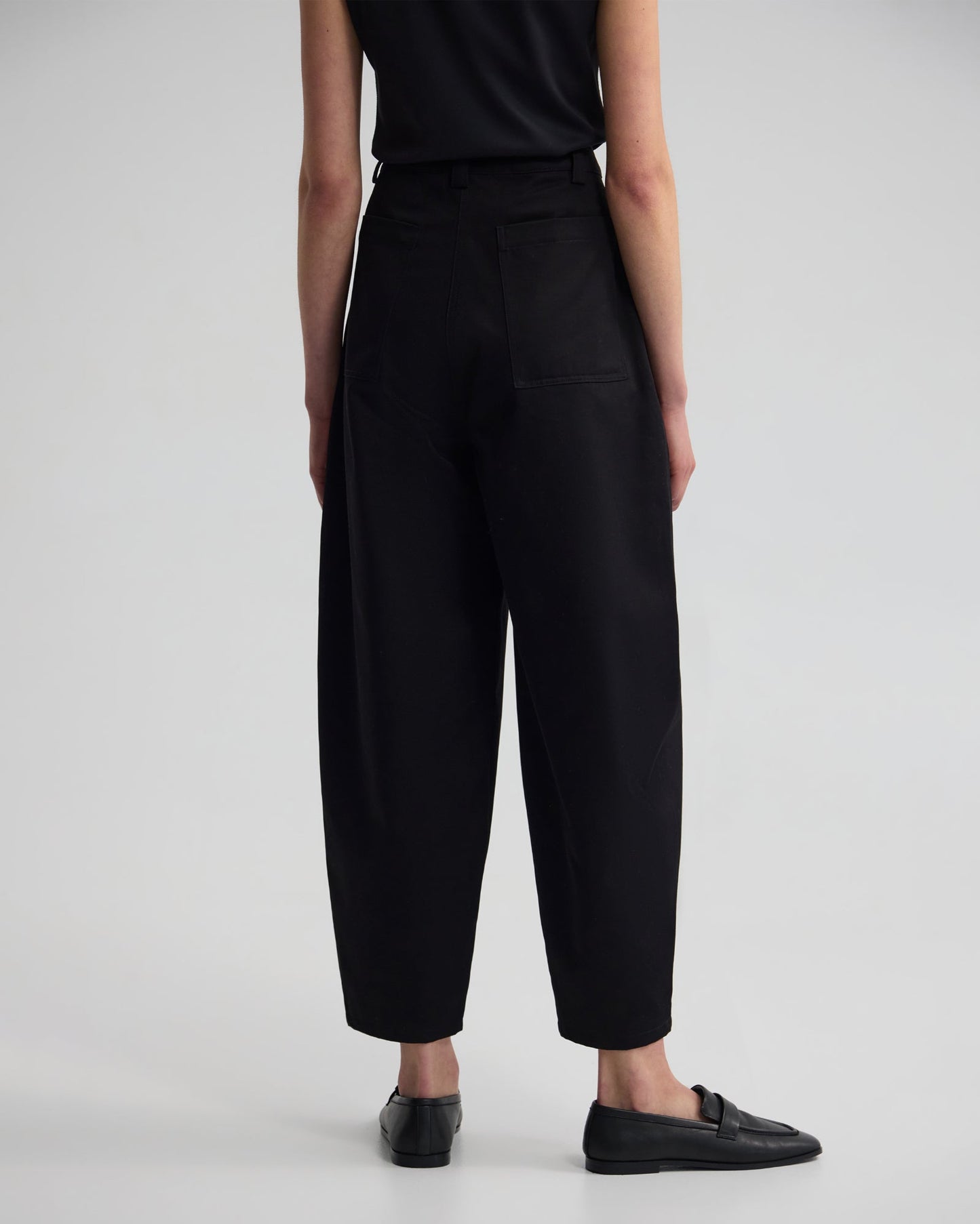 Etta Barrel Leg Cotton Pant