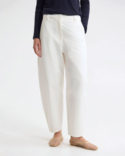 Etta Barrel Leg Cotton Pant