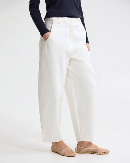 Etta Barrel Leg Cotton Pant