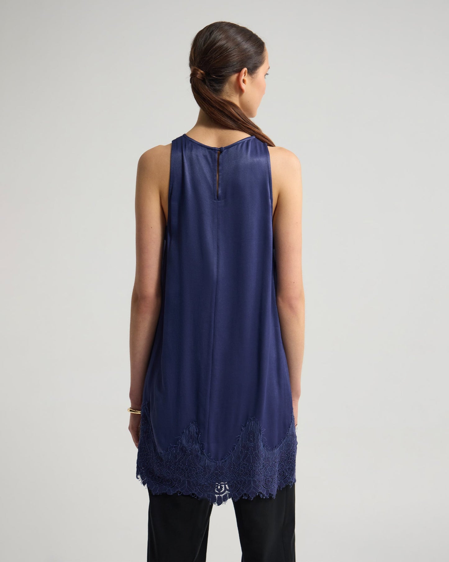 Amber Satin And Lace Dress