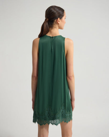 Amber Satin And Lace Dress