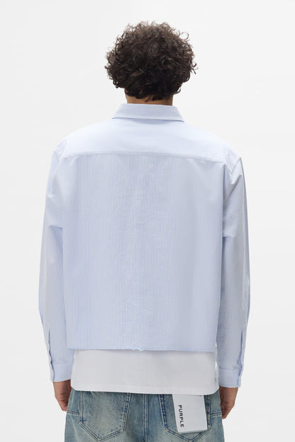 Cropped Poplin Shirt