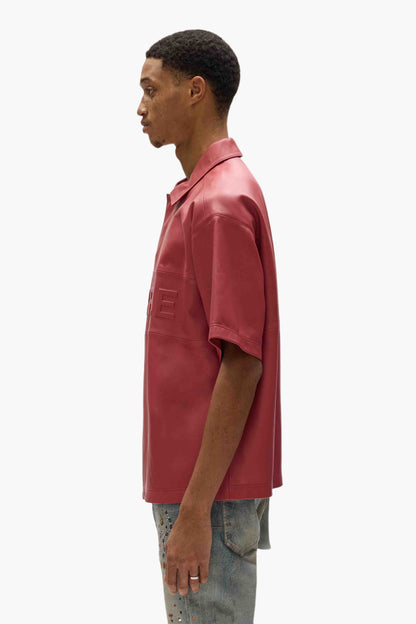 Leather Polo Shirt