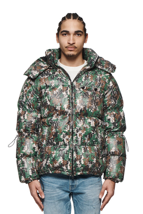 Gothic Camo Puffer Jacket