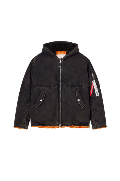 Purple X Alpha Industries Bomber