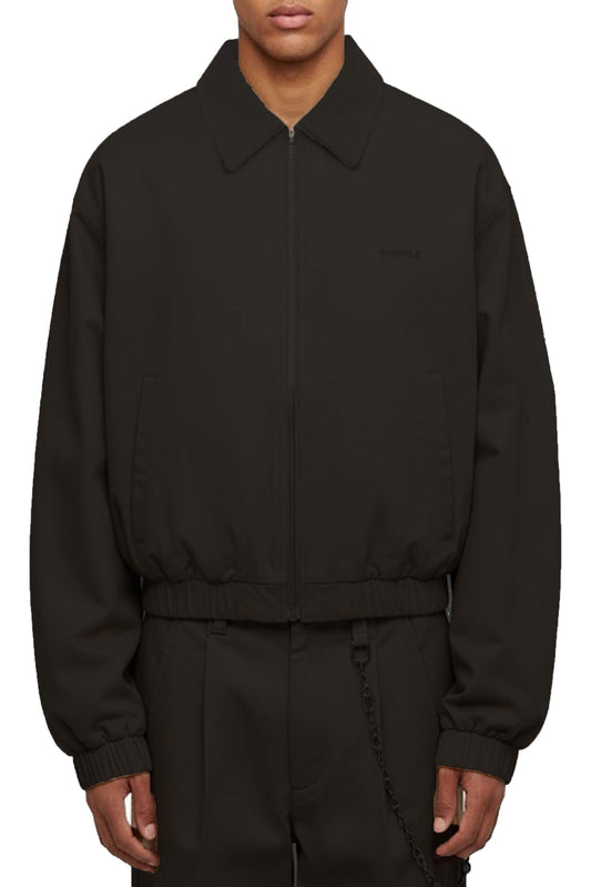 Linen Blend Blouson Jacket