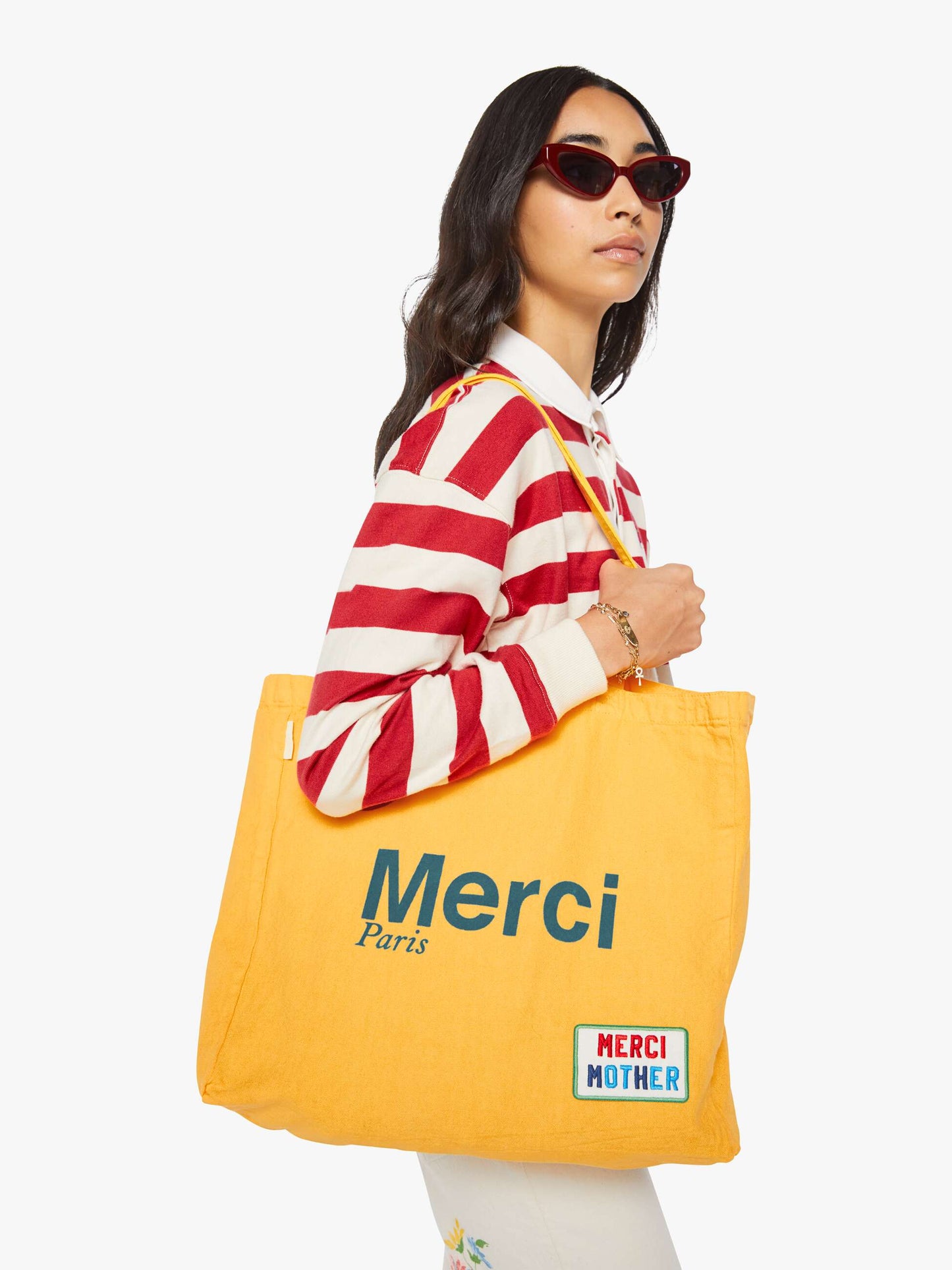 Merci x MOTHER Merci Tote - Yellow And Blue