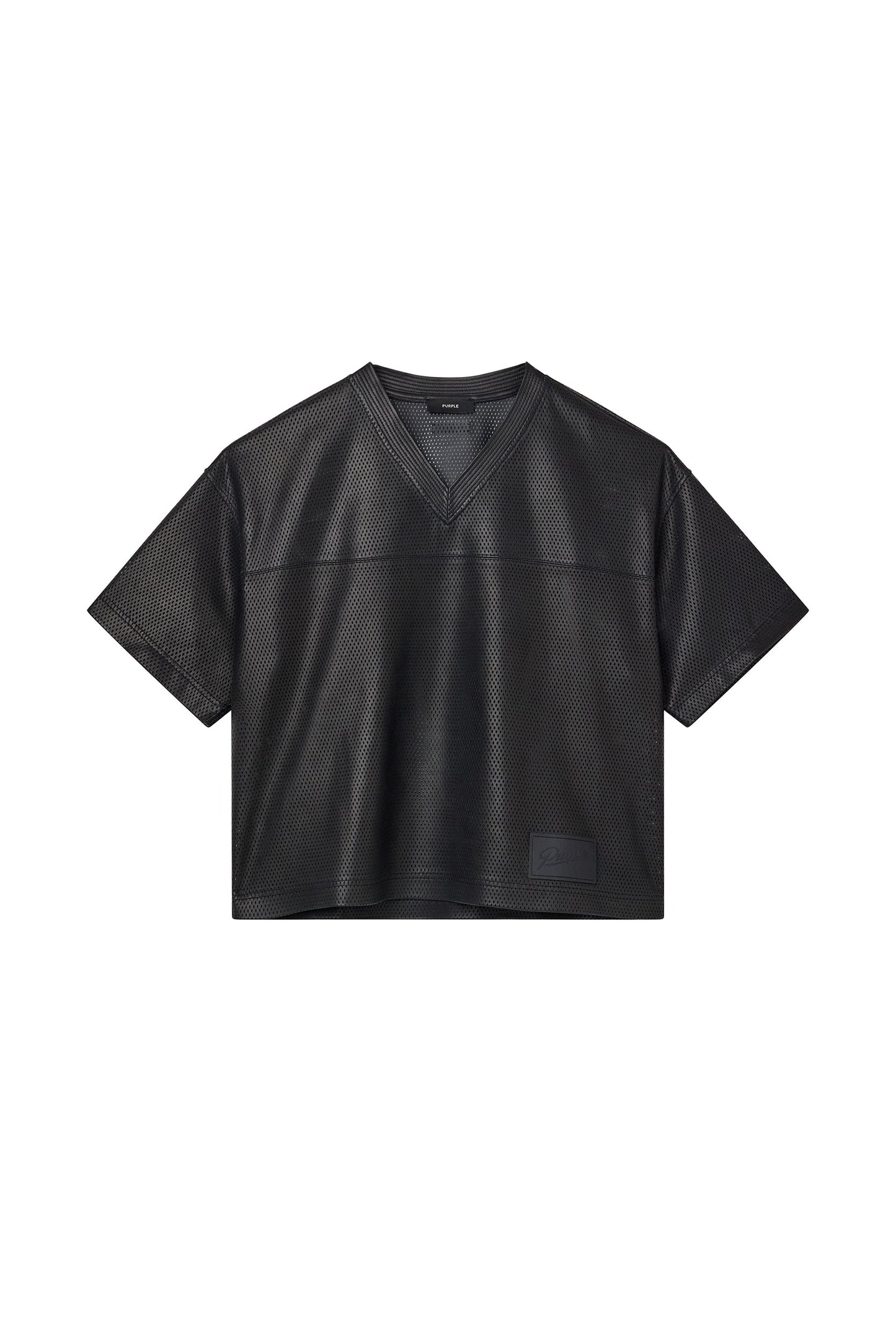 Leather Mesh Tee