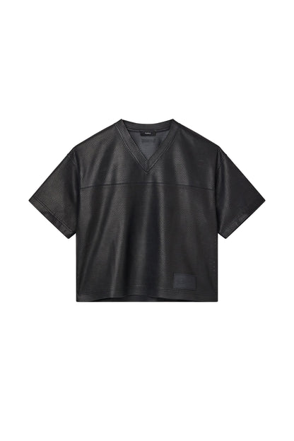 Leather Mesh Tee