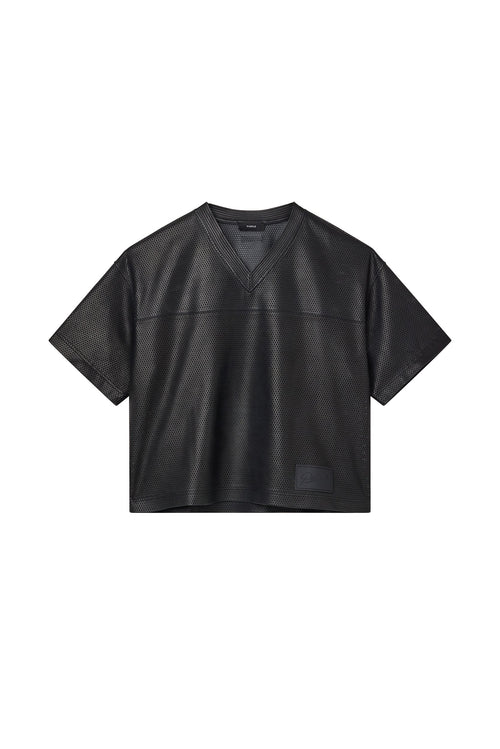 Leather Mesh Tee