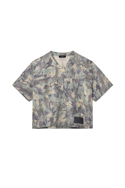 Painted Camo Leather Tee