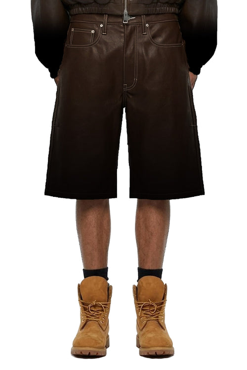 Leather Track Short