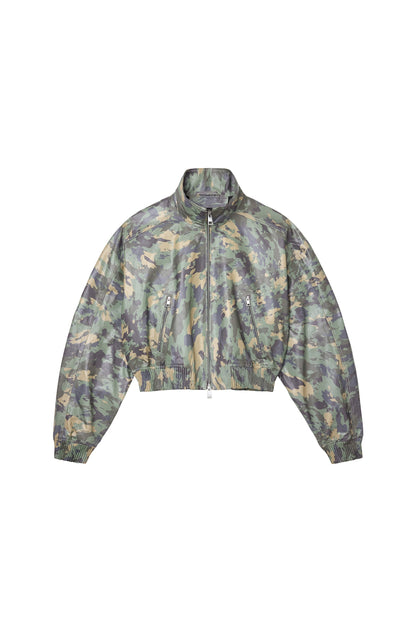 Painted Camo Leather Jacket