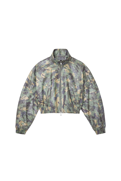 Painted Camo Leather Jacket