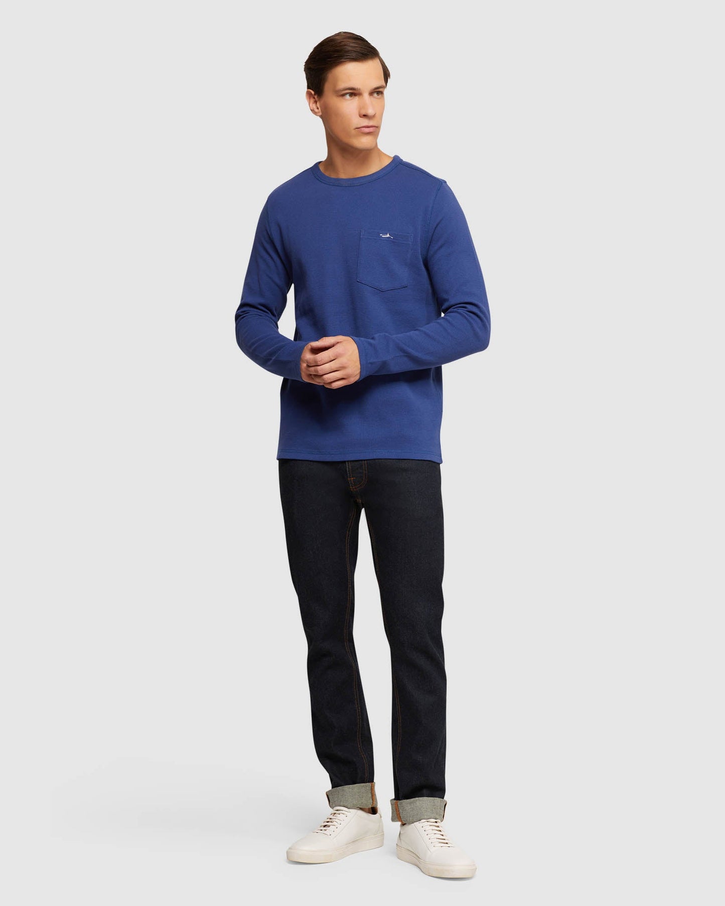 Albert Waffle Long Sleeve Tee