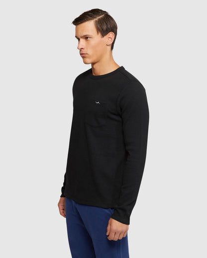 Albert Waffle Long Sleeve Tee